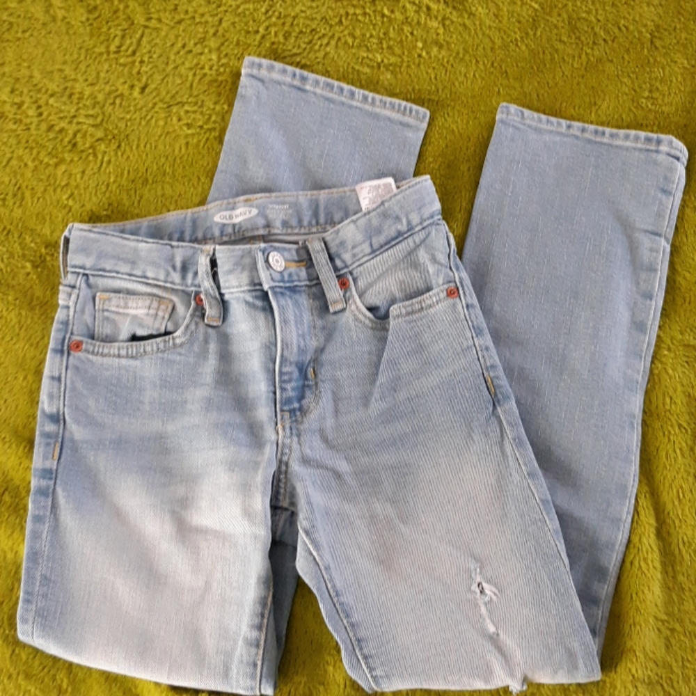 Old Navy Boys 8 Slim Distressed Jeans